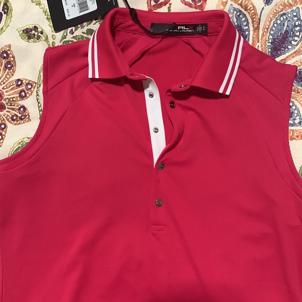 Ralph Lauren pink golf tank size S
